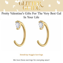 Load image into Gallery viewer, Dewdrop Huggie Earrings