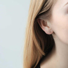 Load image into Gallery viewer, Tiny Sapphire Studs in 14k Gold