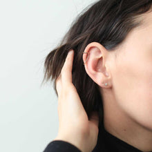 Load image into Gallery viewer, Tiny Trinity Studs in Sterling Silver