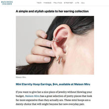 Load image into Gallery viewer, Mini Eternity Hoop Earrings