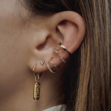Load image into Gallery viewer, Comet Twirl Earrings in Gold Vermeil