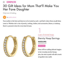 Load image into Gallery viewer, Eternity Hoop Earrings