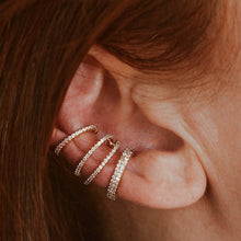 Load image into Gallery viewer, Crystal Ear Cuff Trio