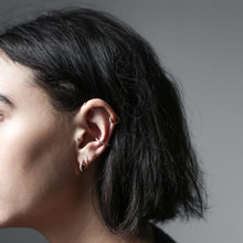 Load image into Gallery viewer, Eternity Hoop Earrings in Sterling Silver
