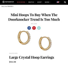 Load image into Gallery viewer, Eternity Hoop Earrings in Sterling Silver
