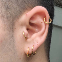 Load image into Gallery viewer, Rainbow Eternity Hoop Earrings
