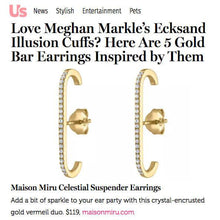 Load image into Gallery viewer, Celestial Suspender Earrings in Sterling Silver
