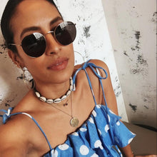 Load image into Gallery viewer, Falling Star Crystal Hoops
