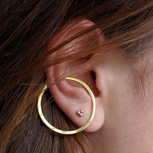 Load image into Gallery viewer, Illusion Hoops in Sterling Silver
