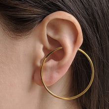 Load image into Gallery viewer, Large Illusion Hoops in Sterling Silver
